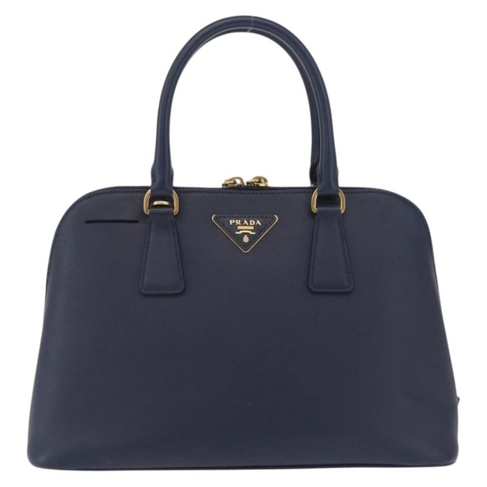 Prada Promenade Saffiano Leather Navy Leather Handbag
